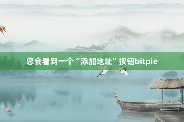 您会看到一个“添加地址”按钮bitpie