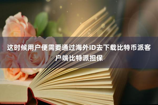 这时候用户便需要通过海外ID去下载比特币派客户端比特派担保