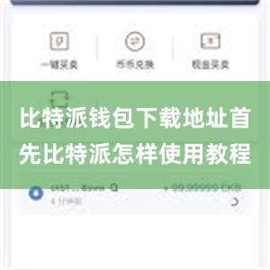 比特派钱包下载地址首先比特派怎样使用教程