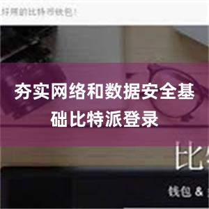 夯实网络和数据安全基础比特派登录