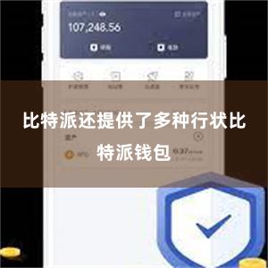 比特派还提供了多种行状比特派钱包